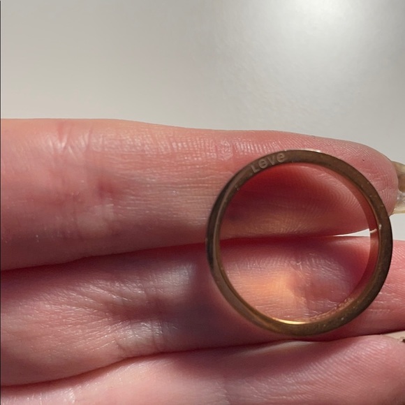 Love ring gold vermeil no tarnish - Picture 7 of 8